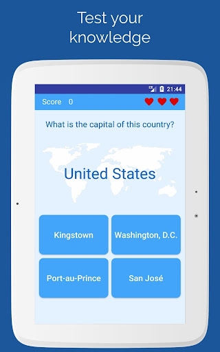 Capitals of the countries - Quiz Screenshot 3