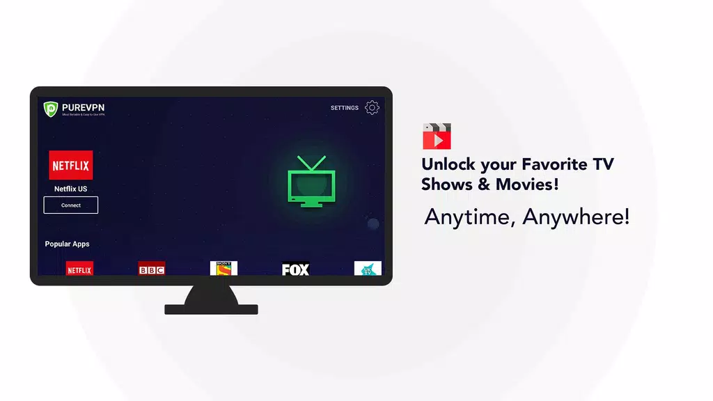 PureVPN: VPN for Android TV Screenshot 1