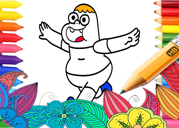 Clarence coloring game Screenshot 1 