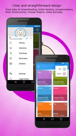 BCare - Baby Tracker and Diary Screenshot 1 