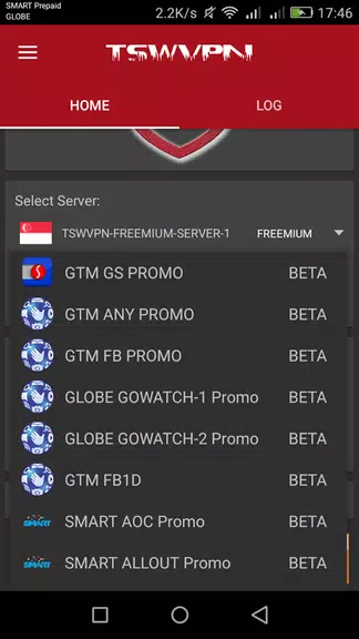 TSWVPN - FREE Screenshot 2