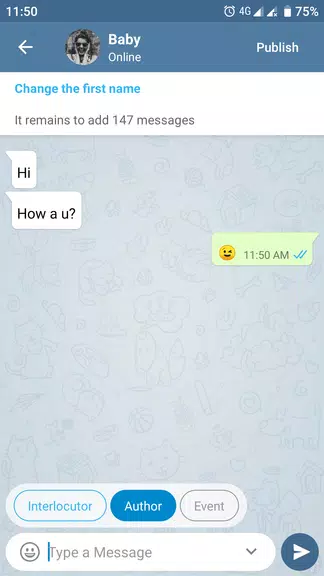 Fake Chat Story Messenger Screenshot 4 