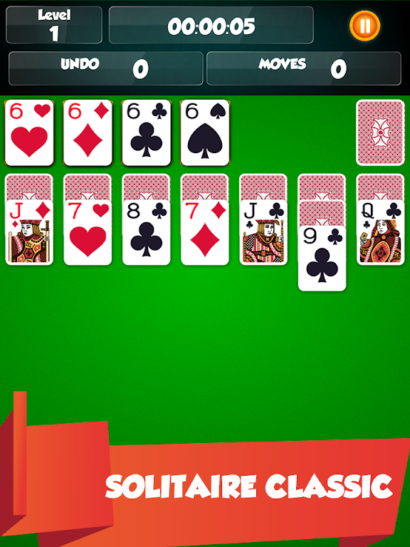 classic solitaire: Klondike by tatawind Screenshot 1