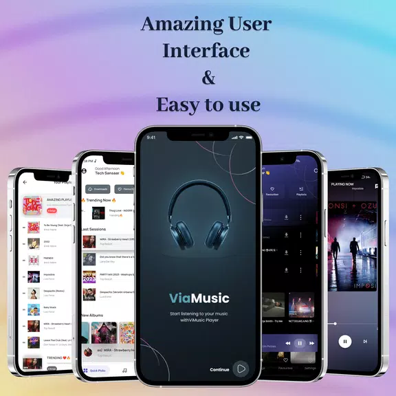 ViaMusic: MP3 Music Player App Screenshot 1