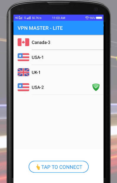 VPN MASTER - LITE Screenshot 1 