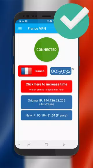 France VPN - Unlimited , Free Screenshot 2