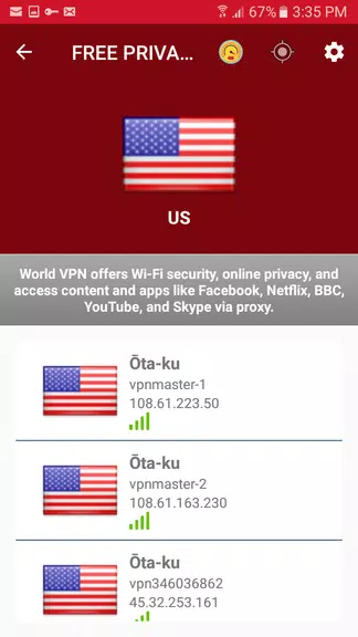 Free Private VPN-Unlimited Free VPN Proxy & Wi-Fi Screenshot 3