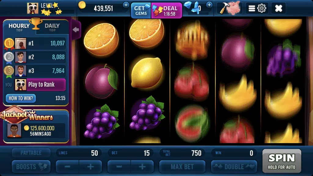 Classic 777 Slot Machine Screenshot 2