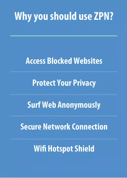 Free VPN Proxy - ZPN Screenshot 2