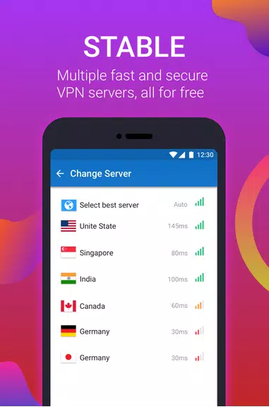 Free VPN Proxy by New Speedy VPN with Turbo Speed Screenshot 3