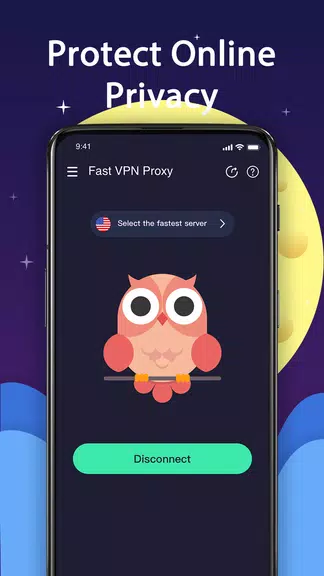 NightOwl VPN Lite- FAST&SECURE Screenshot 1