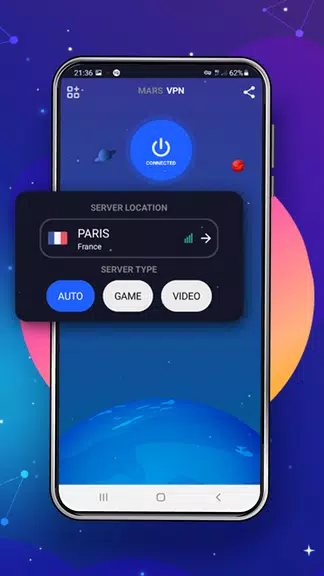 Free VPN Mars VPN: Fast Secure Screenshot 3