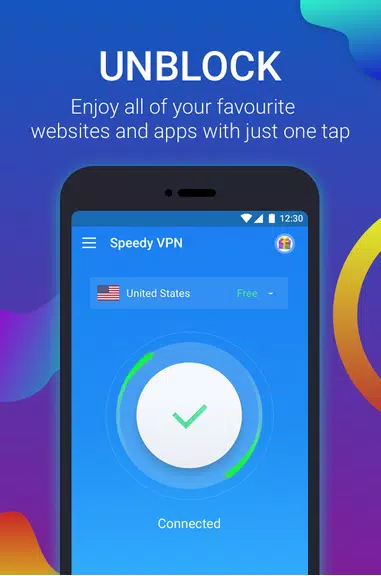 Free VPN Proxy by New Speedy VPN with Turbo Speed Screenshot 1