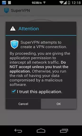 SuperVPN Lite Free VPN Screenshot 4