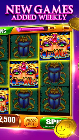 Slots! Cleo Wilds Slot Machines & Casino Games Screenshot 2 