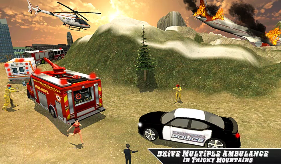 Airplane Fire Fighter  Ambulan Screenshot 3 