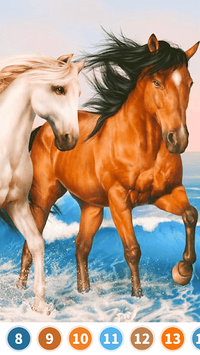 Horse Color by Number Screenshot 3 