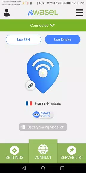 VPN/Proxy iWASEL for Android Screenshot 1