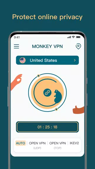 Monkey VPN - Fast & Secure Screenshot 3