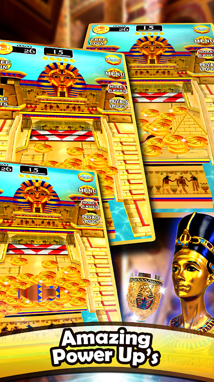 Gold of Queen Cleopatra Egypt - Coin Party Dozer Screenshot 1 