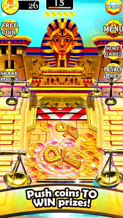 Gold of Queen Cleopatra Egypt - Coin Party Dozer Screenshot 2 