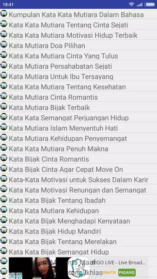 Kumpulan Kata Mutiara Bijak Screenshot 2