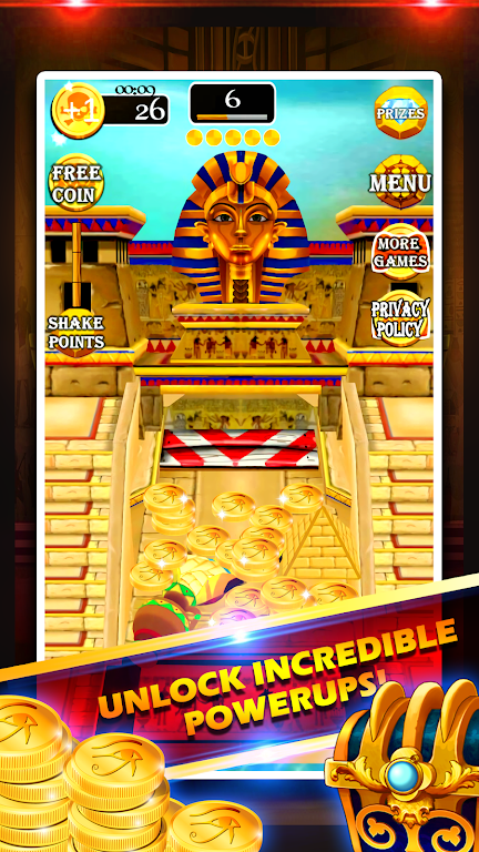 Gold of King Pharaoh Egypt - Coin Party Dozer Screenshot 1