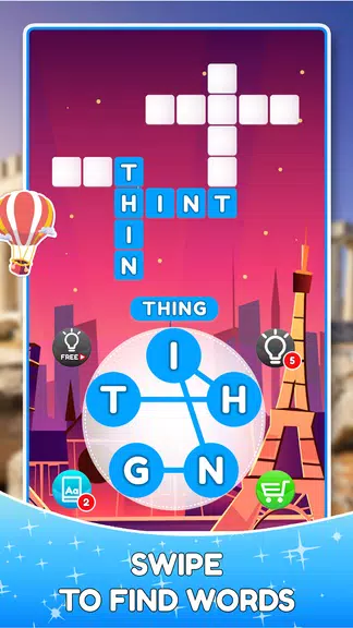 Word Travels Crossword Puzzle Screenshot 1