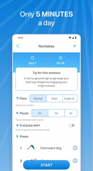 5 Minute Yoga Screenshot 2 