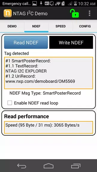 NTAG I2C Demoboard Screenshot 2