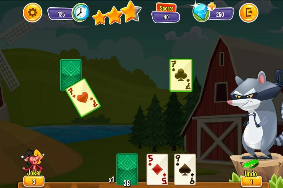 Playful Animal Solitaire Screenshot 1