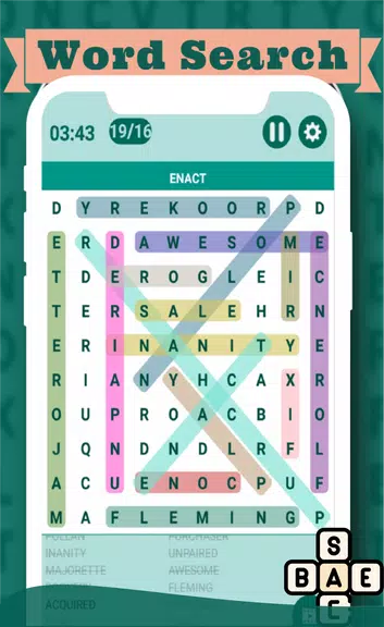 Classic Word Search Puzzle Screenshot 1