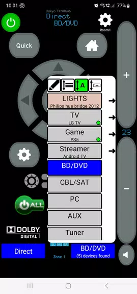 MyAV Universal Remote Control Screenshot 1 