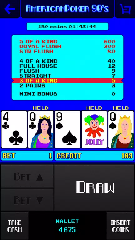 American Poker 90's Casino Screenshot 2