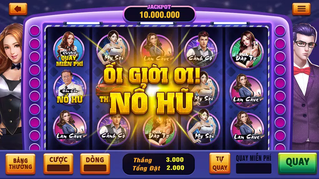 Siêu Hũ Thiên Thai - Game Quay Hũ Vương Quốc Xèng Screenshot 2