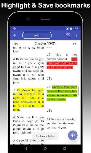 Yoruba & English Bible - With Full Offline Audio Screenshot 3 