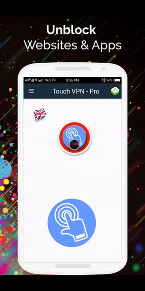 Touch VPN Pro - Unlimited•Free•Proxy Screenshot 1 