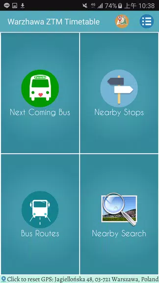 Warsaw ZTM Bus Timetable Screenshot 1
