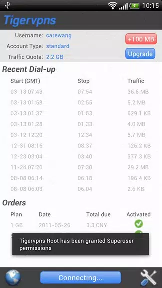 Tigervpns Vpn Client (Root) Screenshot 2 