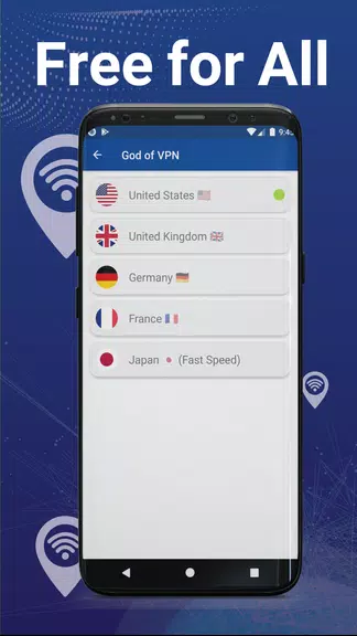 VPN : God VPN, VPM Free, Unlimited Fast VPB & BPN Screenshot 3