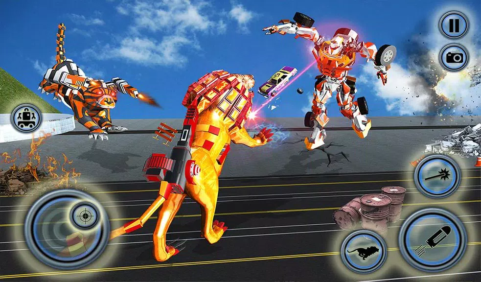 Ultimate Robot Lion Vs Tiger R Screenshot 3