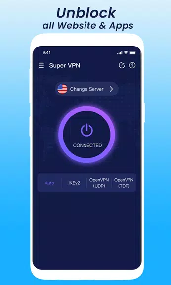 SUPER VPN LITE: VPNSuper FREE Screenshot 1