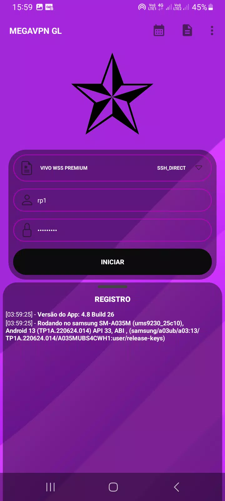 MEGALITE VPN Screenshot 2