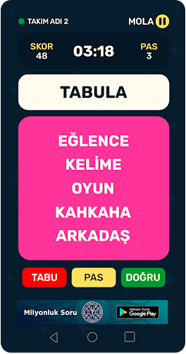 Tabula -Tabu Kelime Oyunu 2024 Screenshot 1