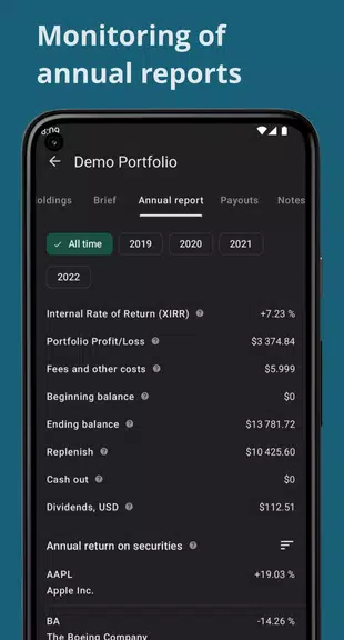 Investing portfolio tracker Screenshot 4 