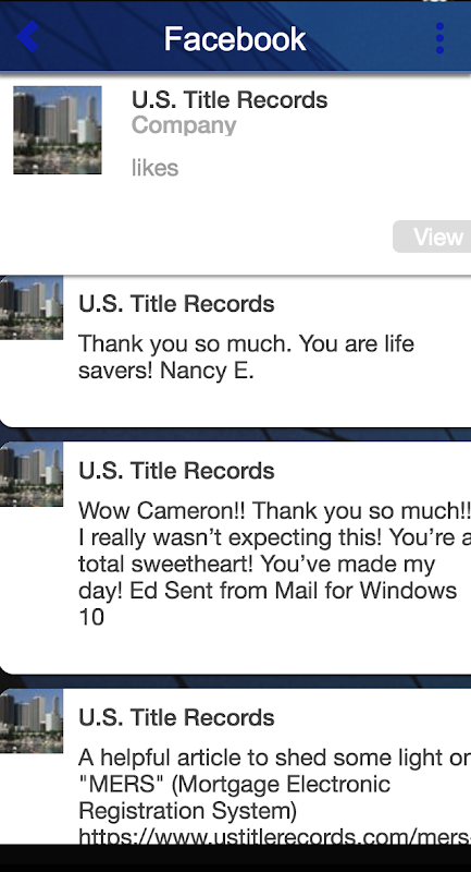 U.S. Title Records Screenshot 3 