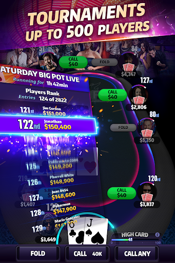 Mega Hit Poker: Texas Holdem massive tournament Screenshot 1