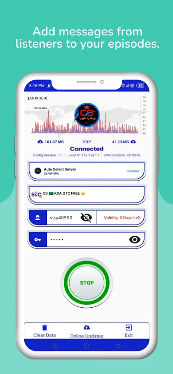 Cs vip vpn Screenshot 1 