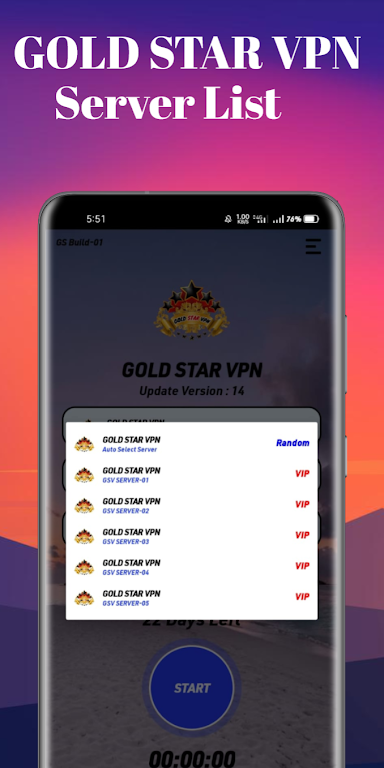 GOLD STAR VPN Screenshot 3