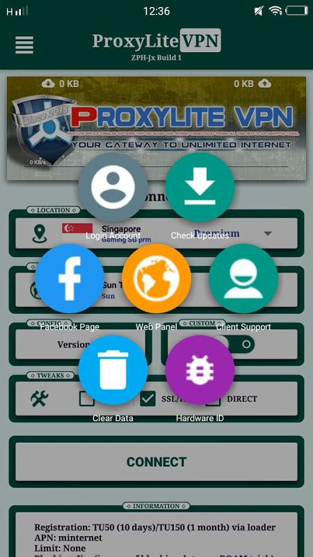 ProxyLite Reloaded - Direct, Inject & SSL/TLS VPN Screenshot 2 